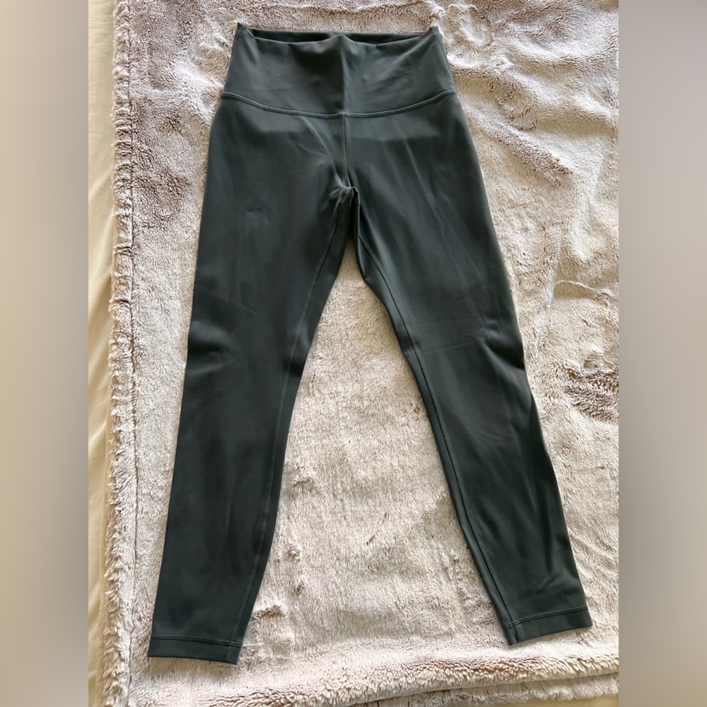Lululemon High-Rise Wunder Train Leggings in Oil Grey 25”